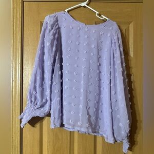 Vine & Love Lilac Textured Blouse